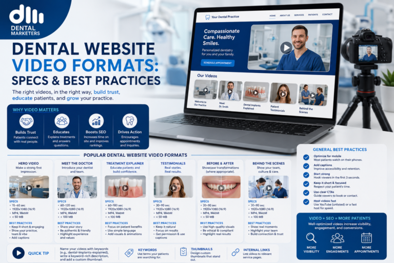 Videography Formats for Dental Websites