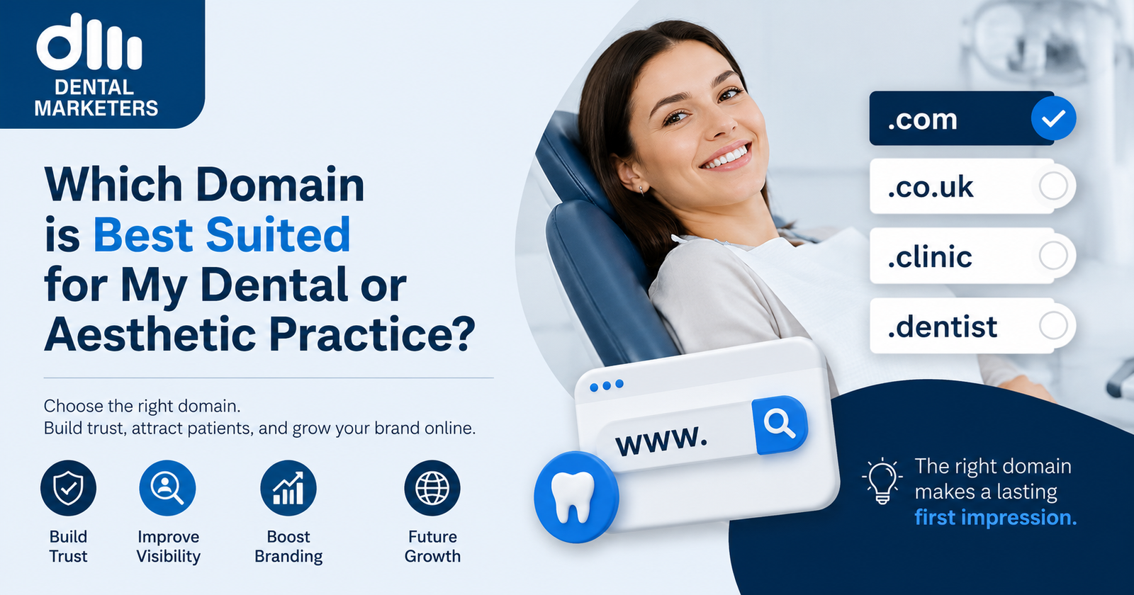 Best Domain for a Dental or Aesthetic Practice